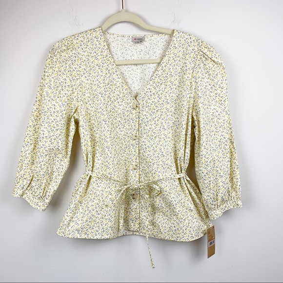 NWT Cremieux Botanical Garden Floral Print Top - Picture 4 of 9